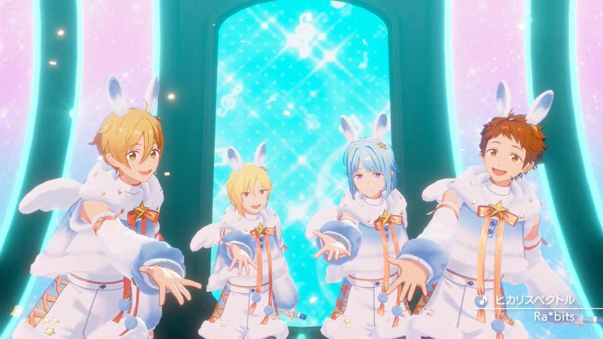 【お知らせ】 8月24日15時に『Ra*bits』が歌う『ヒカリスペクトル』をライブ楽曲に追加予定✨ アプリでの登場に先行して『ヒカリスペクトル』のMVを公開します❗ MVはあんスタチャンネルでも公開していますので是非チェックしてみてください🎶 #あんスタ