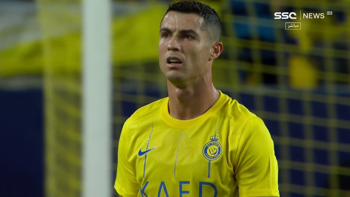 Cristiano Ronaldo absolutely fuming at the referee at half time last night. 😡 🎥 SSC
