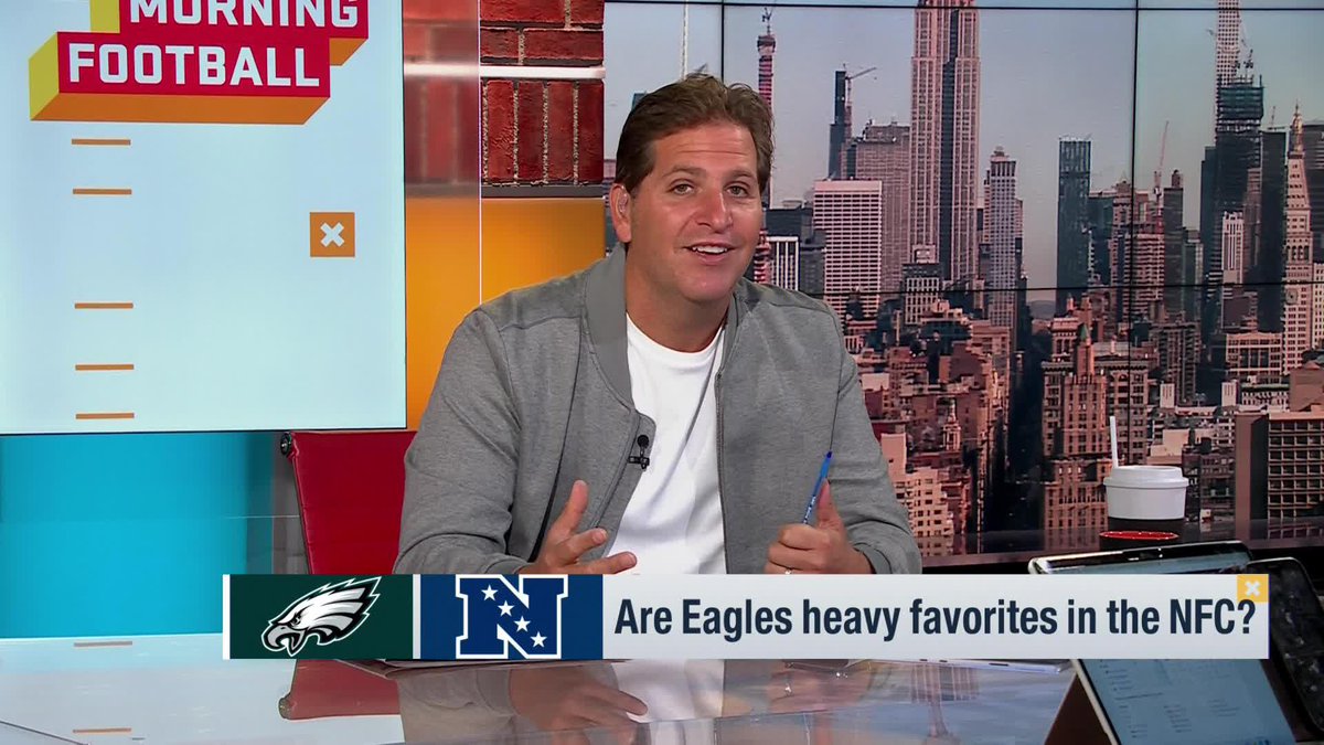 "They had the best team in the NFC a year ago and added the best overall player in the NFL Draft. Yes, the Philadelphia Eagles are the favorites in the NFC." - Peter Schrager