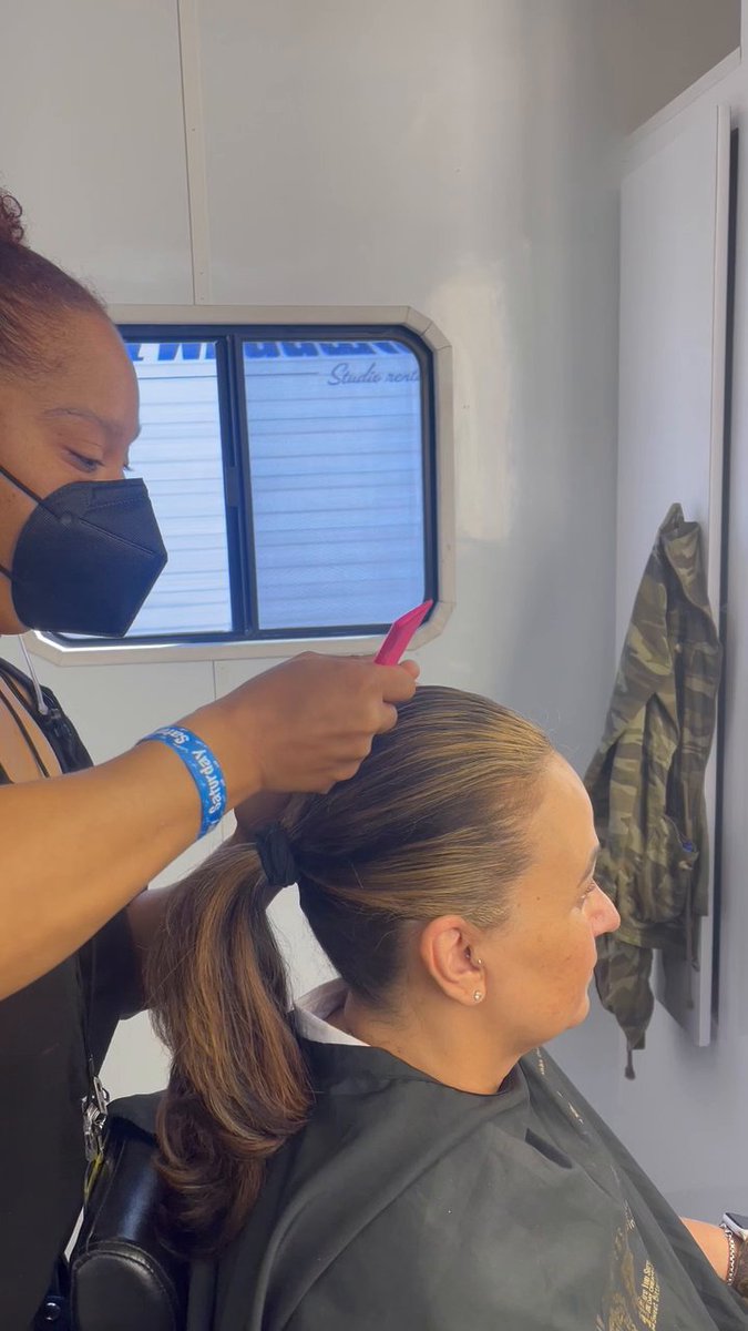 An exclusive #BehindTheScenes look at Bailiff Nancy's iconic ponytail ✨