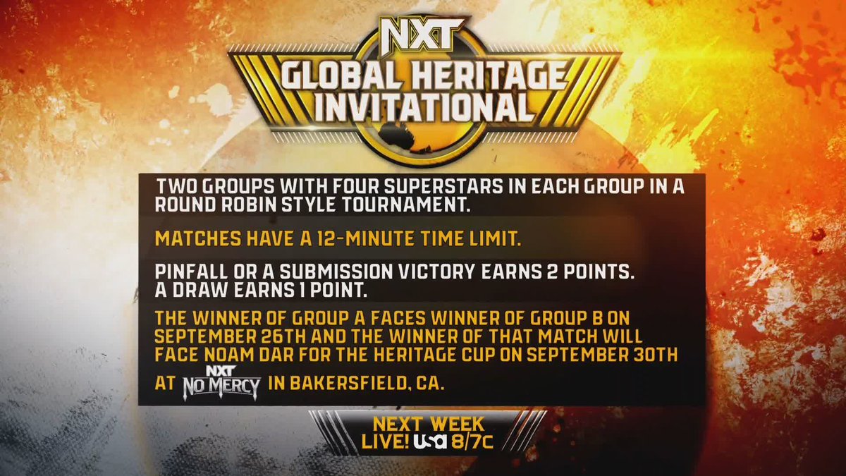 🚨 Megan Morant just revealed the rules for the #WWENXT Global Heritage Invitational on #WWETheBump! Who will earn the right to challenge SUPERNOVA11 for the Heritage Cup at #NXTNoMercy?