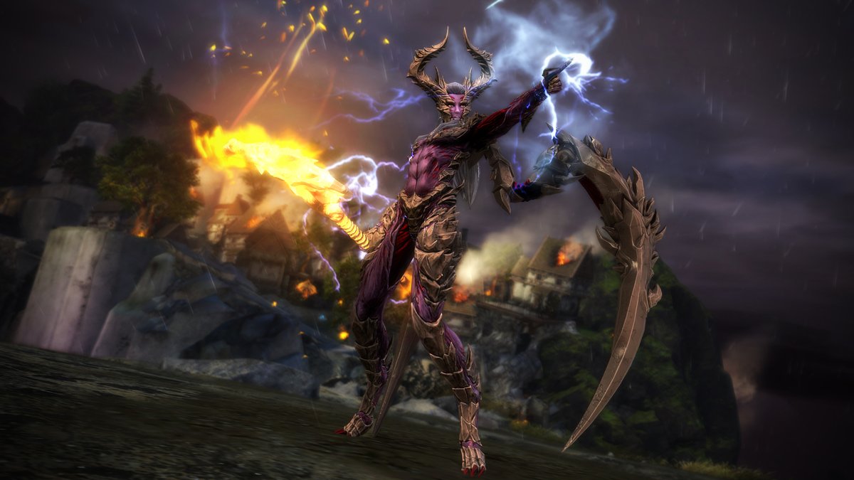 Become the harbinger of cryptic secrets with the Infernal Envoy Appearance Package! Check out what's new in the #GuildWars2 Gem Store: