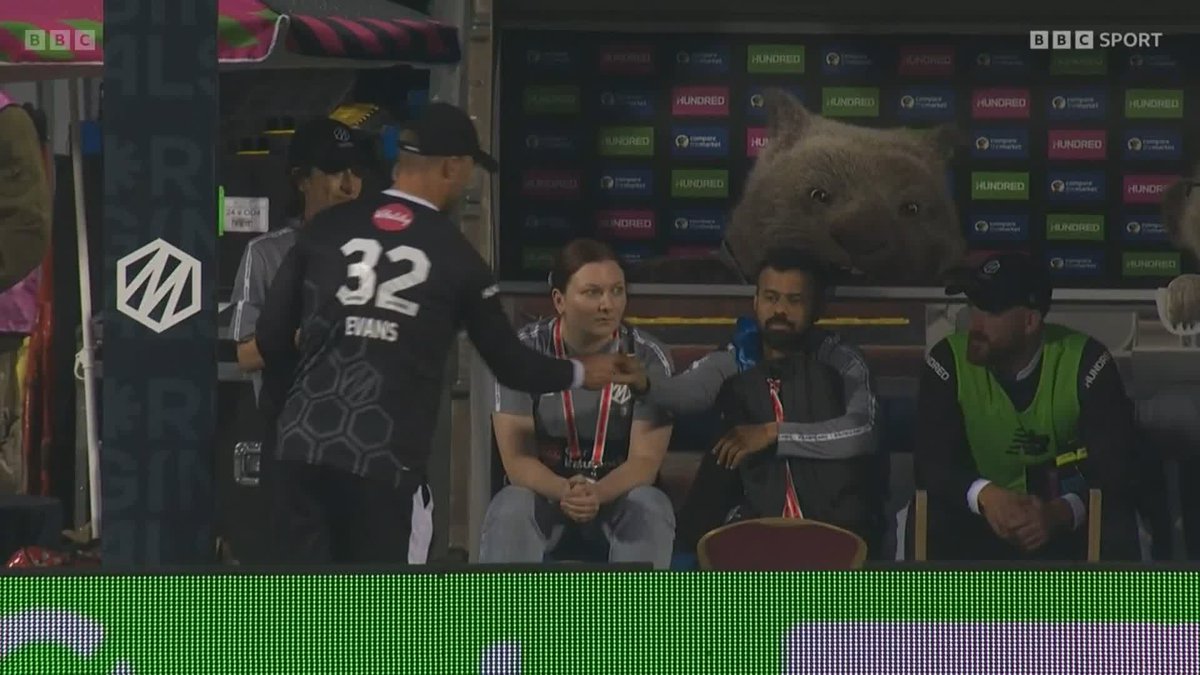 Laurie Evans tries to get his head around the equation with rain falling 🌧️🤣 #BBCCricket #TheHundred
