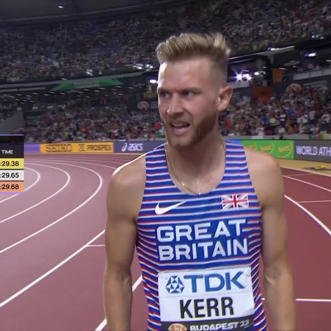 WATCH THIS: One of the greatest 1500m races ever. Great Britain’s Josh Kerr pulls off the upset over Norway’s Jakob Ingebrigtsen (the 1500m Olympic champion) to deny him of the world championship 1500m gold medal.