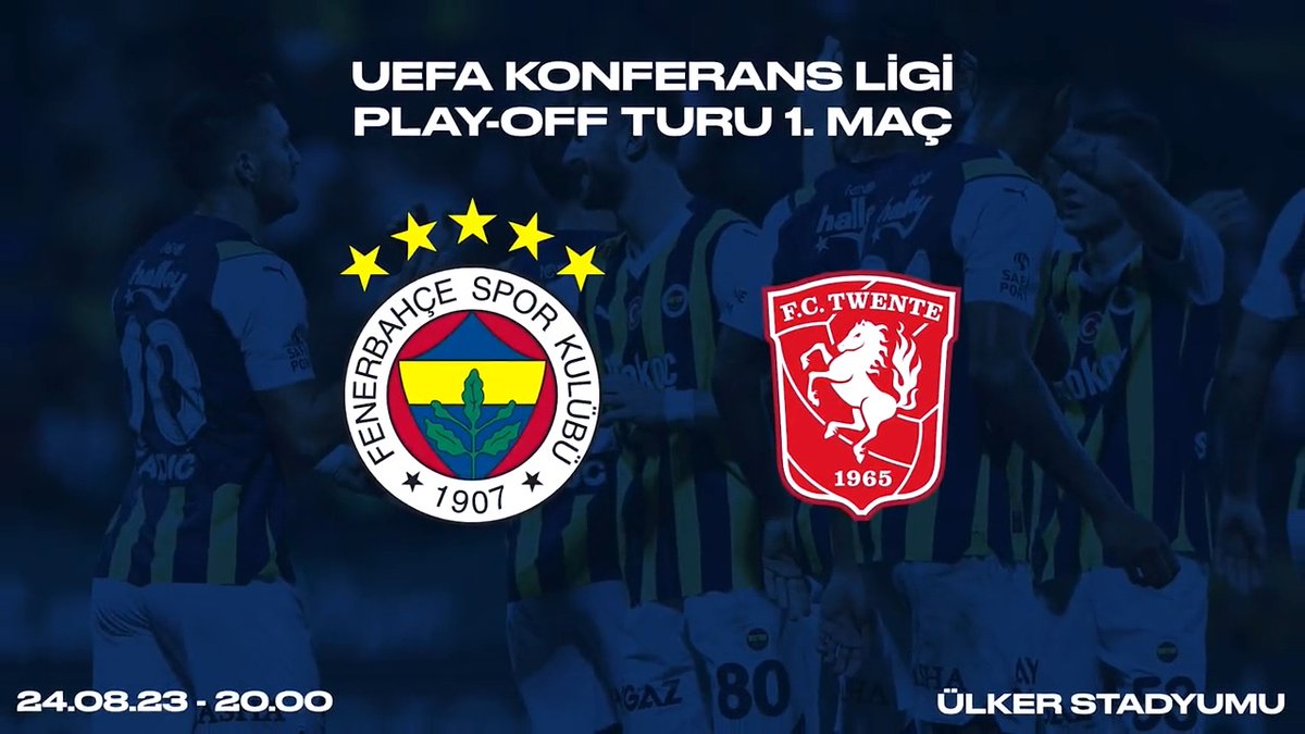 #UECL Play Off ilk maç! 💪 Bu akşam 20.00'de Ülker Stadyumu'nda buluşuyoruz! 💛💙 #FBvTWE