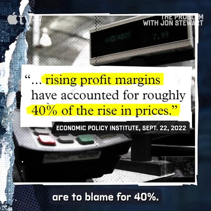 “For the last half century, our economic policy has just been a flow chart where no matter what the input is, the answer is the worker must pay the price.” - @JonStewart took on America’s approach to fighting inflation in Season 2.