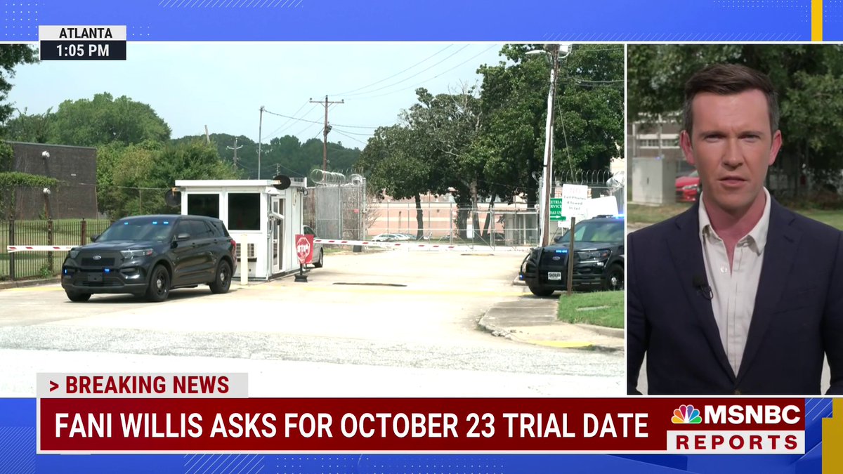 BREAKING: Fulton County D.A. Fani Willis proposes "lightning quick" October 23, 2023 start date for trial against Trump, 18 other co-defendants in racketeering case.