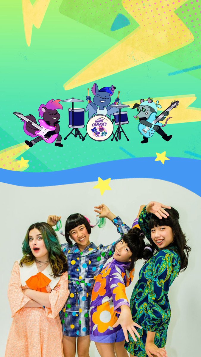 The baby bros are going to be ROCKSTARS! 🎸★🎧 🎵 Jam out with the @TheLindaLindas in a NEW EPISODE of We Baby Bears - Saturday 8/26 at 10a on @CartoonNetwork! 🐼🐻🐻‍❄️ 📷: Alice Baxley Guitar Center #CartoonNetwork #WeBabyBears #TheLindaLindas