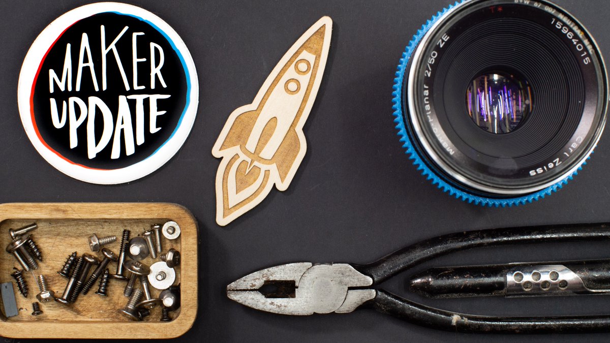 Find out what's happening in the maker community - watch the Maker Update! Featuring 🤩: Xyla Foxlin⚡ LOOK MUM NO COMPUTER pimoroni Film Riot adafruit industries Pedro Ruiz Noé Ruiz colin furze instructables Lucasfilm Recruiting Shawn Hymel Maker Project Lab maker.io