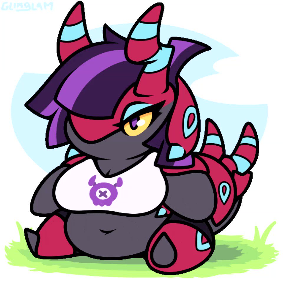 Funky lil' Scolipede lass does a sweet jig