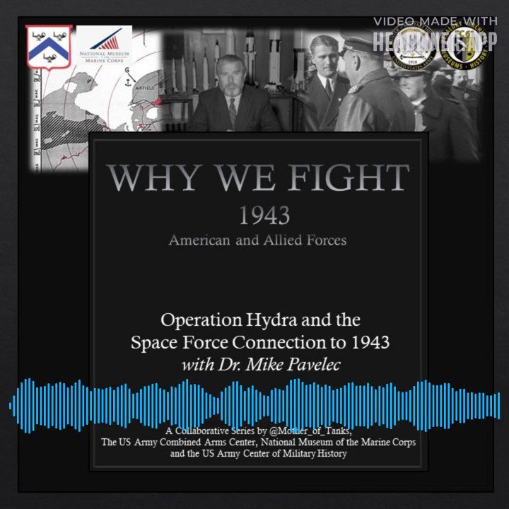 Thank you to Dr. Mike Pavelec for bringing a @SpaceForceDoD connection to this WWII series 👀. Dr. Pavelec talks about the Allied Operation Crossbow, but specifically the Royal Air Force raid on Peenemunde in Operation Hydra in mid-August 1943, Wernher von Braun, and the start of the #SpaceRace. #WhyWeFight #WhyWeFight1943 #ArmyHistory #MilitaryHistory #WWII #Podcast Link in the comments below or search for “Why We Fight ~ 1943” on whichever podcast streaming platform you use.