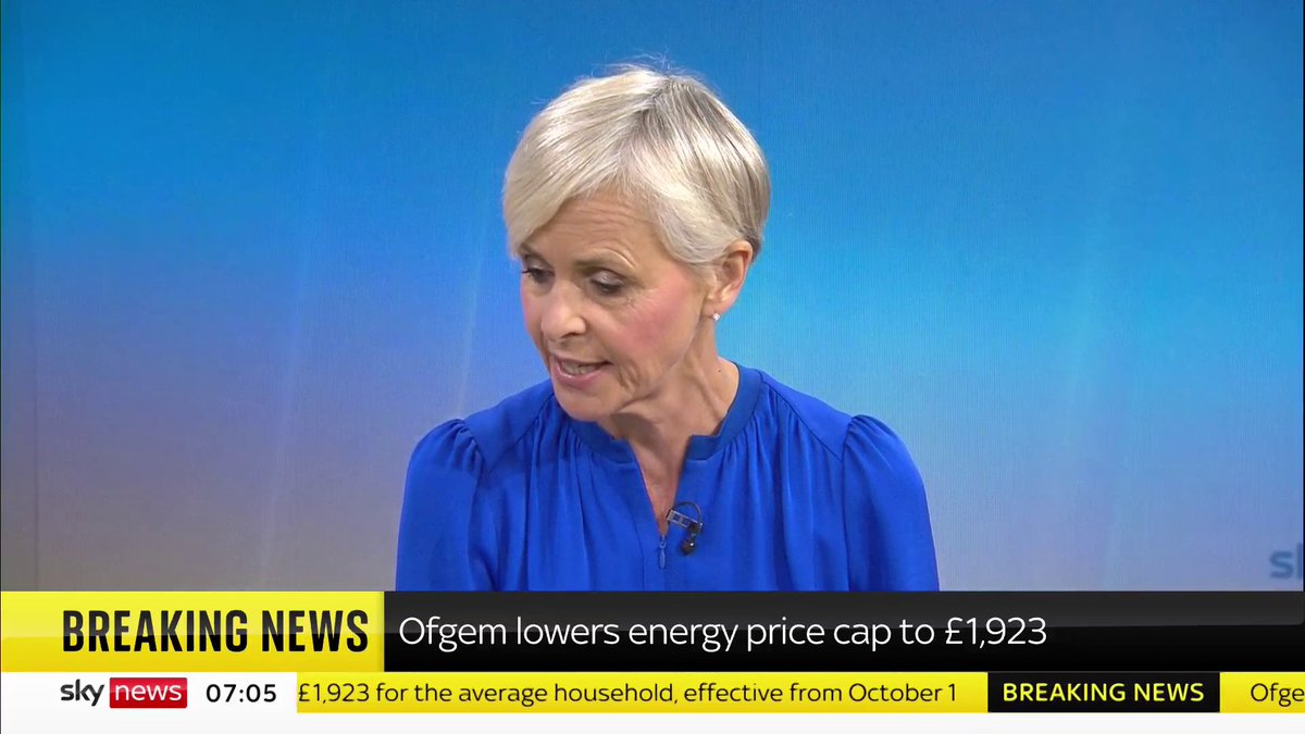 BREAKING: The energy regulator has confirmed a cut to its price cap that will see average household bills come down this autumn, as experts continue to warn of hikes to come during the winter months. 📺 Sky 501, Virgin 602, Freeview 233 and YouTube