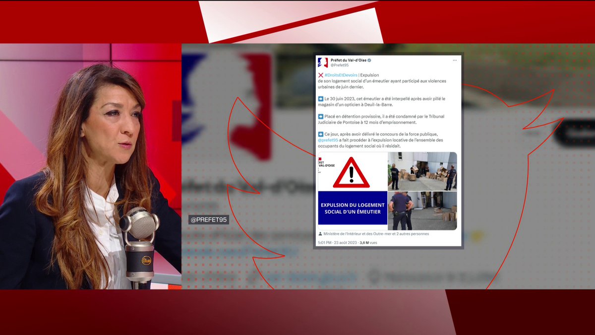 🎙 Sabrina Agresti-Roubache, secrétaire d'Etat chargée de la Ville, invitée politique du #FaceAFace sur RMC : "Condamnation égale expulsion d'un logement social, ça ne me gêne pas."