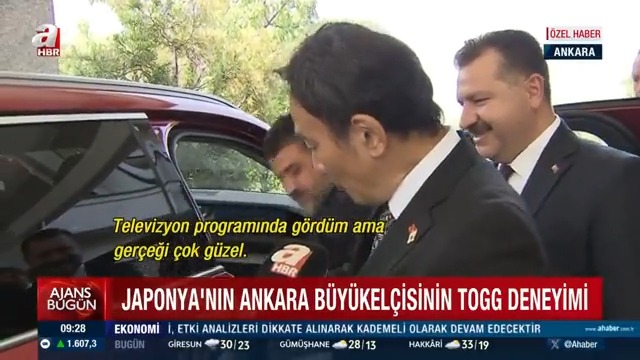 Japonya'nın Ankara Büyükelçisinin TOGG deneyimi: ▪️"Televizyonda gördüm ama gerçeği çok güzel"