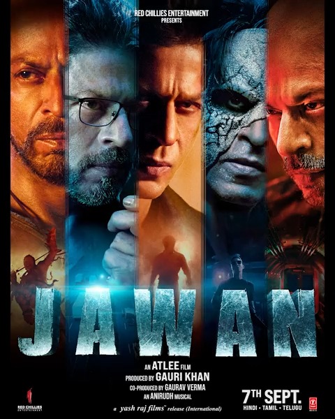 Justice comes in many faces. #Jawan releasing worldwide on 7th September 2023, in Hindi, Tamil & Telugu.