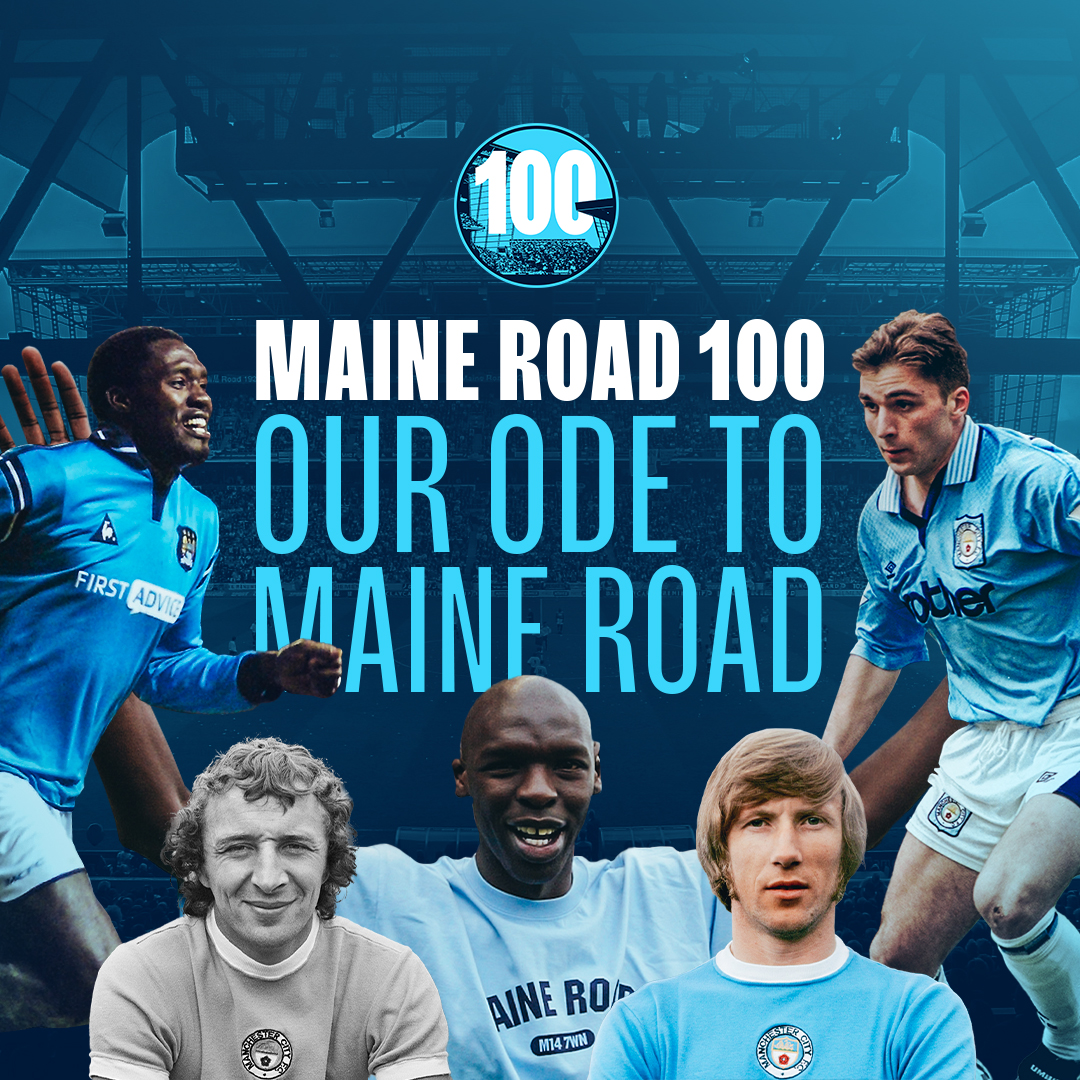 Today marks 100 years since the first game at our legendary former home, Maine Road! 🩵 Take a trip down memory lane with us as we bring you 𝐎𝐮𝐫 𝐎𝐝𝐞 𝐭𝐨 𝐌𝐚𝐢𝐧𝐞 𝐑𝐨𝐚𝐝 📺 ⤵️