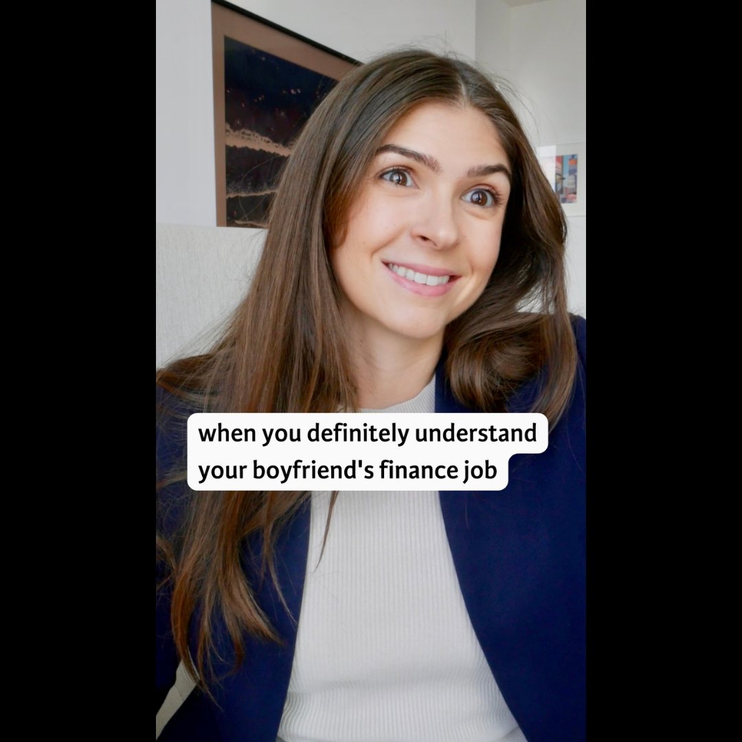 when you definitely understand your boyfriend's finance job
