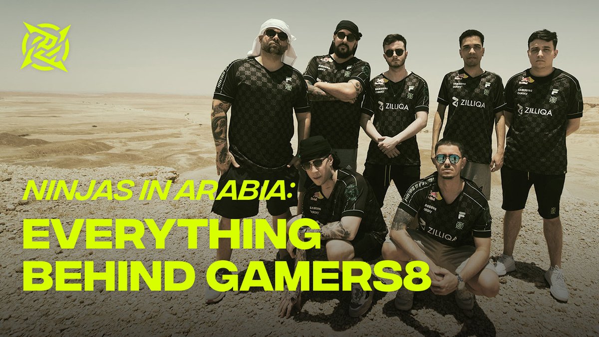 Decepção, superação, entrega e aprendizado. 🇸🇦 NINJAS NA ARÁBIA: um documentário sobre a participação da NIP Rainbow Six no #Gamers8 2023