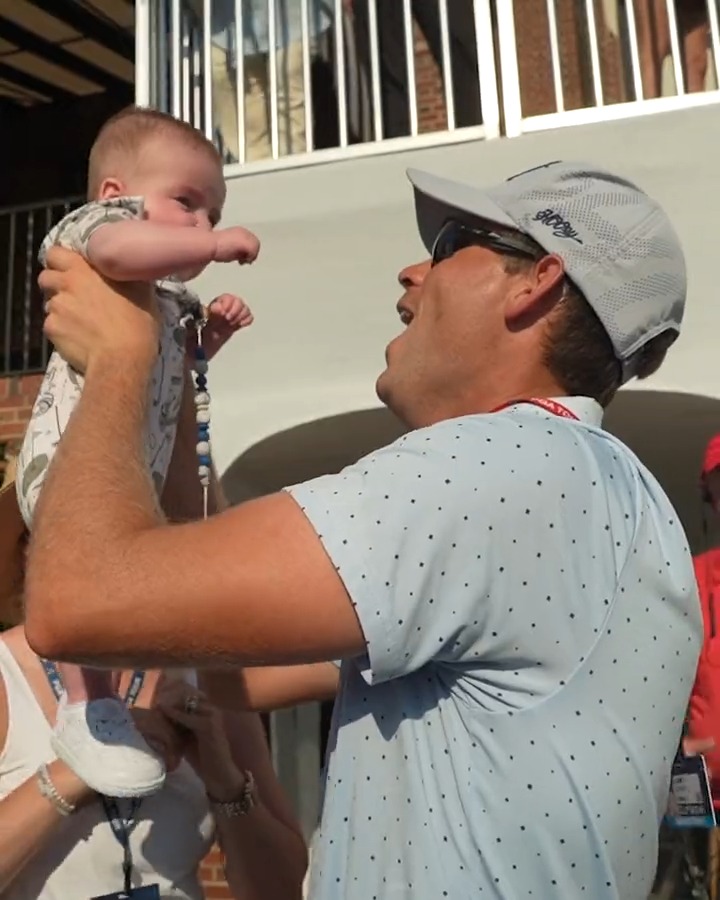 "You wanna go chip?" 🥰 Adam Schenk might have some company on the practice green TOUR Championship.