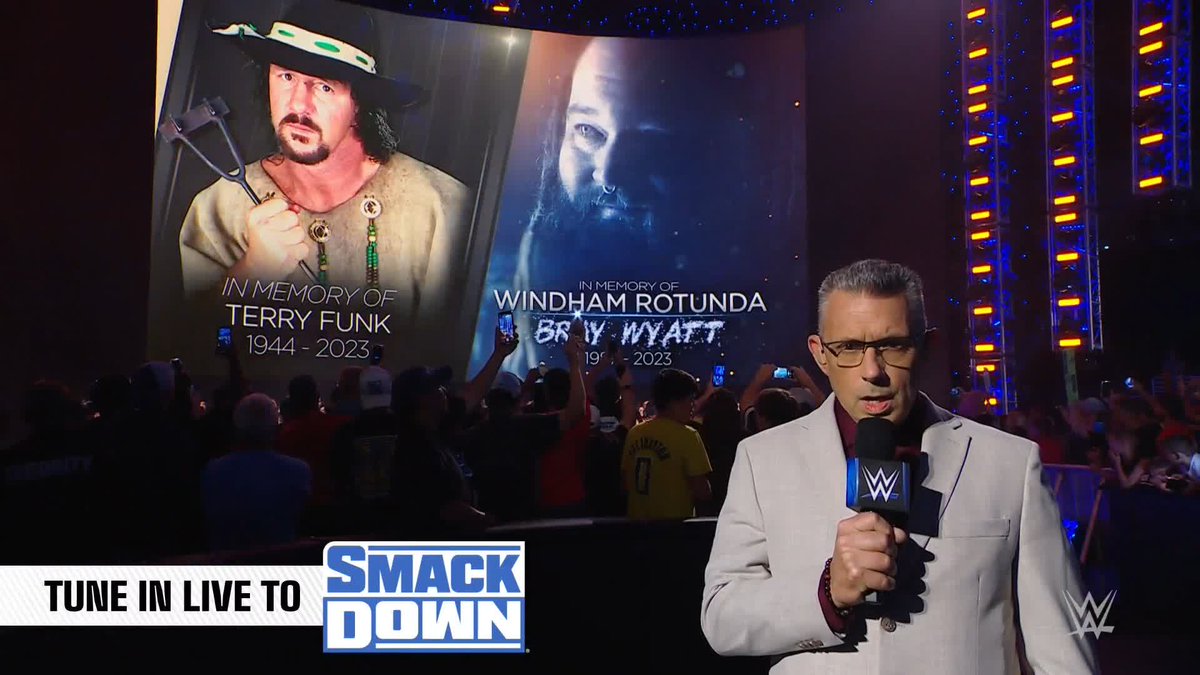 This week, we lost two beloved members of the WWE family, Hall of Famer Terry Funk and the one and only Bray Wyatt. Tonight, we pay tribute to their incredible careers. #SmackDown