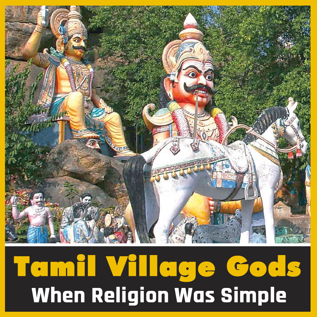 Wherever you go in #TamilNadu you will find a Village god who sits on a open pedestal taking care of his people. These village Gods are here even before religion came into existence and the relationship between Man and God was simple, Here is the story of Village Gods. #Tamil