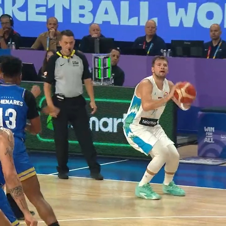 Luka Magic has officially arrived at the World Cup 🤫 #FIBAWC x #WinForSlovenia