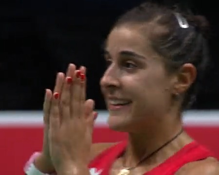 5️⃣ years later Carolina Marin is BACK! What a moment! Follow live action: #BWFWorldChampionships #Copenhagen2023