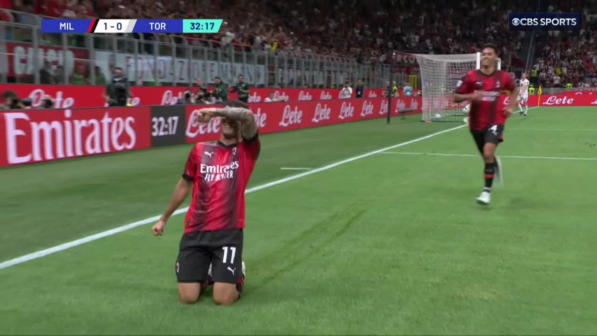 CHRISTIAN PULISIC OPENS THE SCORING FOR AC MILAN! 🔥 BACK TO BACK GOALS IN SERIE A. HE'S BACK. 🇺🇸 (via CBS Sports Golazo ⚽️)