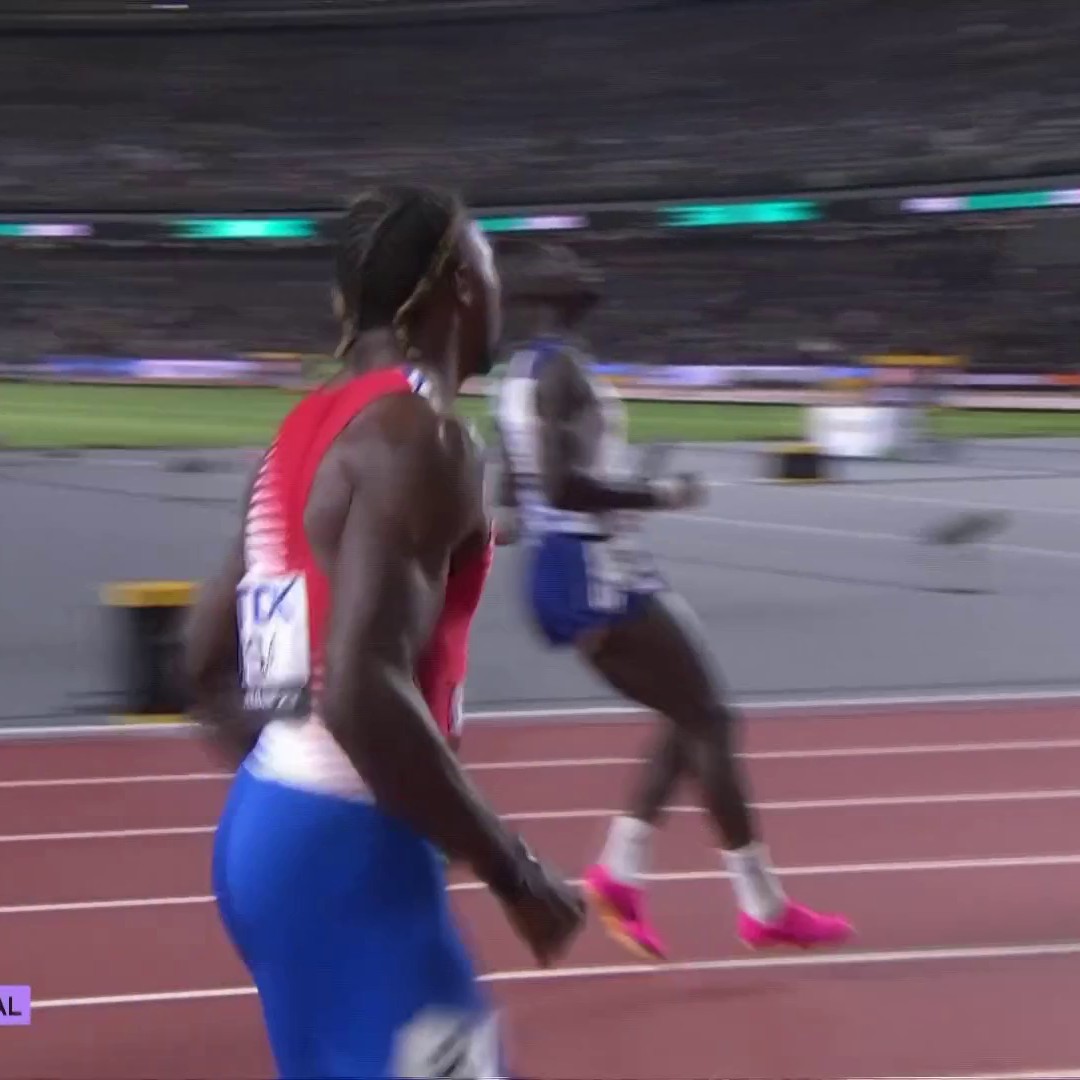 It was over from the START! 🇺🇸US men DOMINATED the 4x100m final! 😤#WorldAthleticsChamps