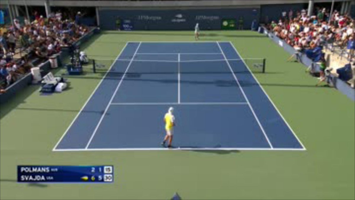 Wholesome content. 😌 🇺🇸Zachary Svajda just qualified for the #USOpen main draw.