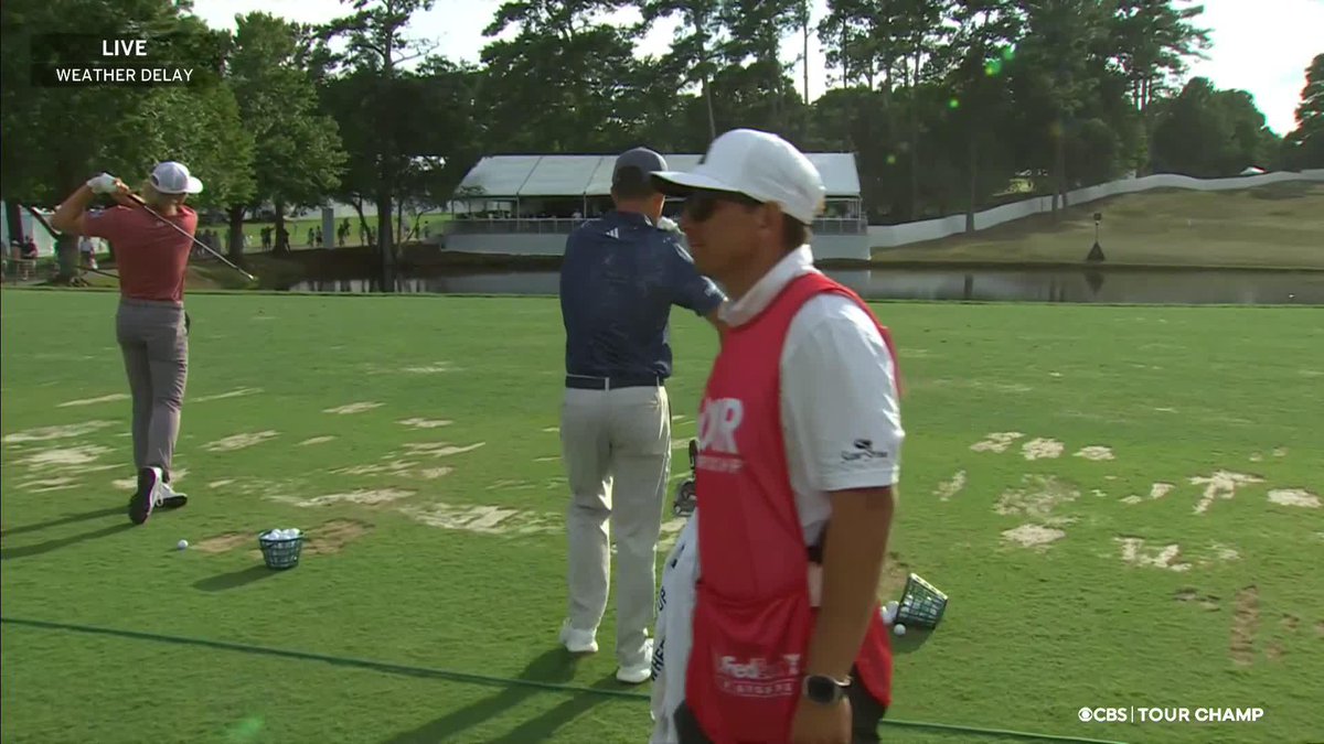 I can't stop watching this Sam Burns shot. He reacts like he just hit the purest wedge of his life. 😂