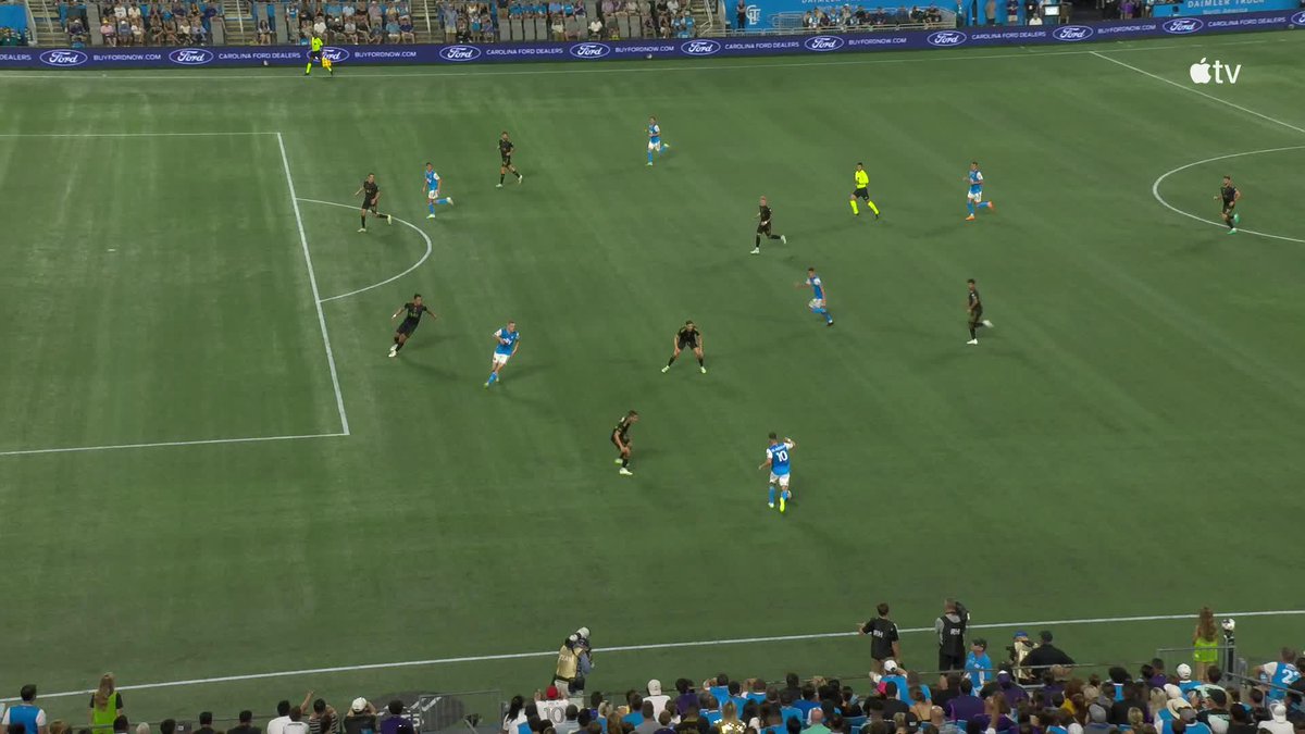 Swiderski sets up Ashley Westwood for the Charlotte FC goal. 🤝