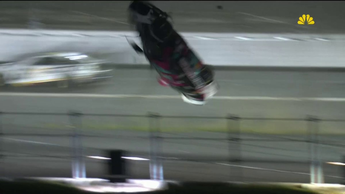 Ryan Preece FLIPPED down the backstretch. 😳 #NASCAR | @NBC and @Peacock