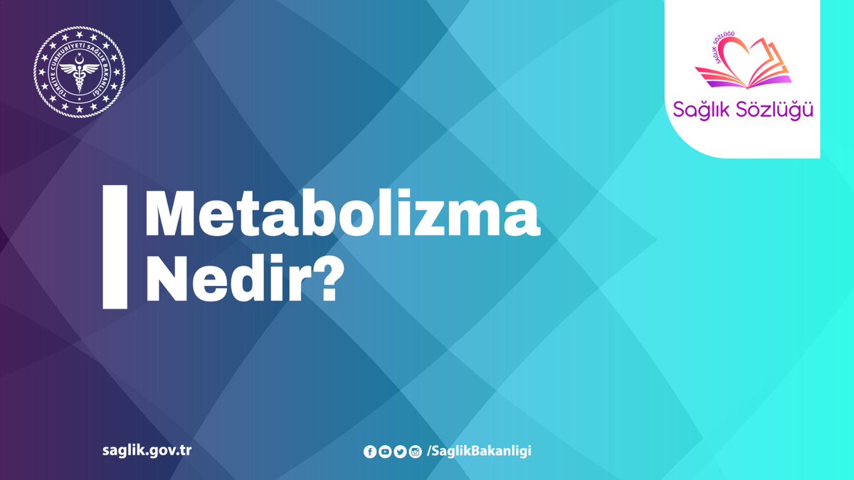 📹 Metabolizma Nedir? #SağlıkSözlüğü
