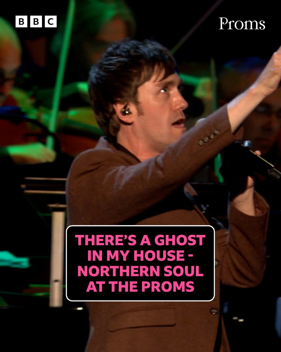 💔 “There's a ghost in my house... I can't hide” A Northern Soul classic at the Royal Albert Hall, where the genre that inspired a dedicated all-night dance culture gets its own orchestral Prom. Get your dancing shoes on, turn up the volume, and watch the party on BBC iPlayer