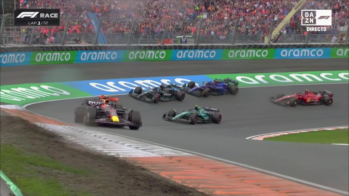 ¡HOLA BUENAS TARDES ALONSO ESTÁ COMPLETAMENTE LOCOOOOOOO! 🔥🔥🔥🔥🔥🔥 Sigue la carrera en directo #DutchDAZNF1 🇳🇱