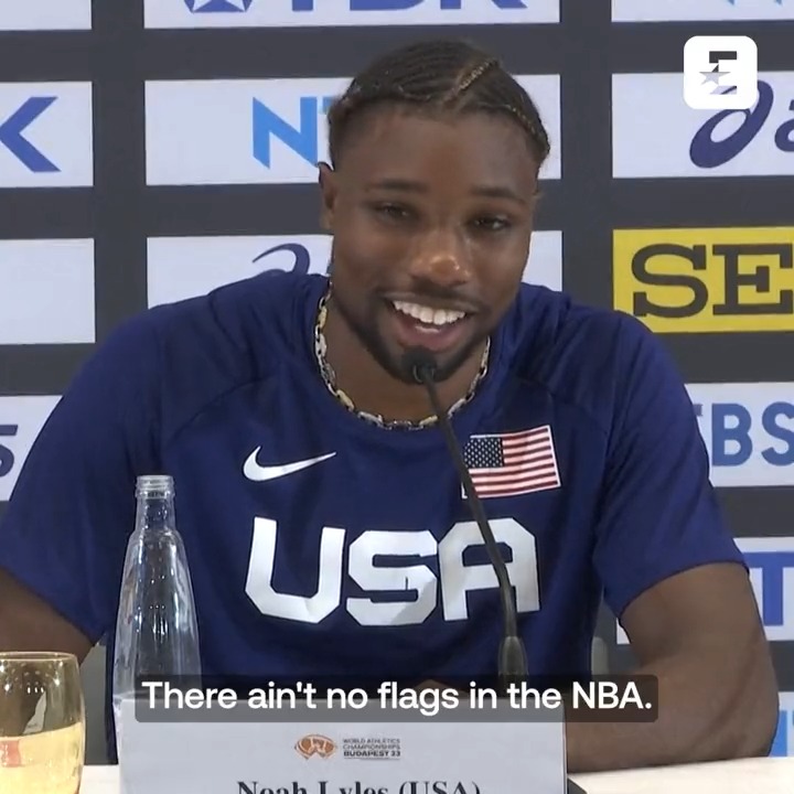 "I love the U.S... but that ain't the world!" ❌ Noah Lyles throws shade at the NBA's 'world champions' 🏀👀
