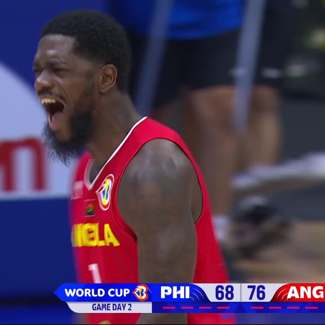 Gerson Domingos put Gilas Pilipinas to sleep! 🤫 #FIBAWC x #WinForAngola 🇦🇴