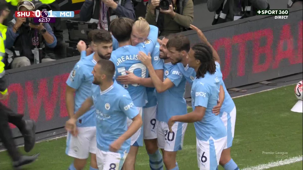 Le 3รจme but de la saison en Premier League dโErling Haaland. ๐ค๐ณ๐ด ๐ฅ CANAL+ Foot