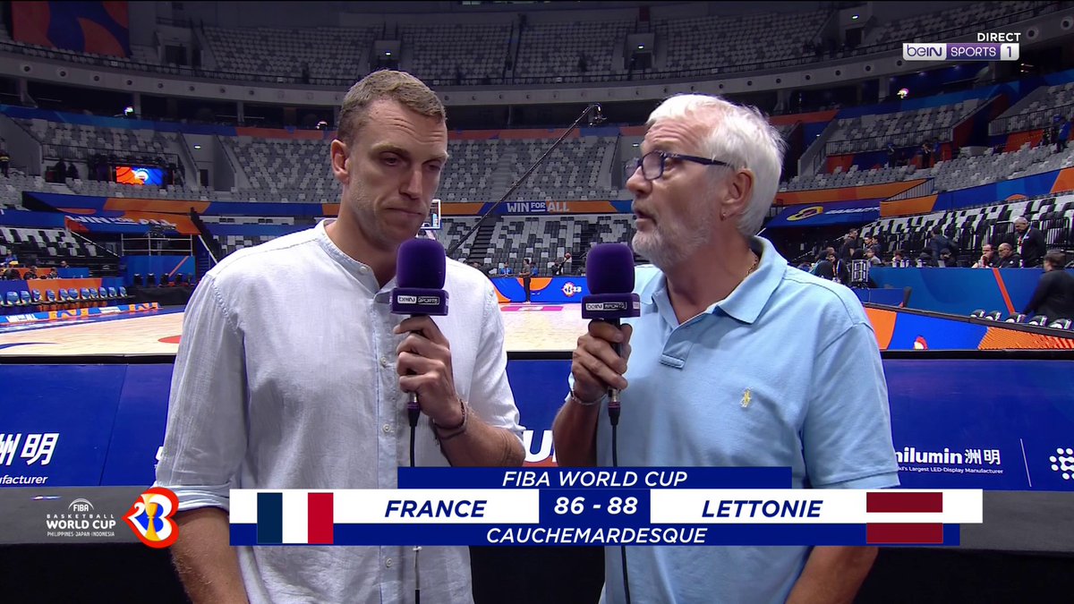 🏆🏀 #FIBAWC 💬💥 Remi Reverchon et Jacques Monclar analysent la défaite et l'élimination catastrophique des Bleus... 🇫🇷🇱🇻 #FRALET