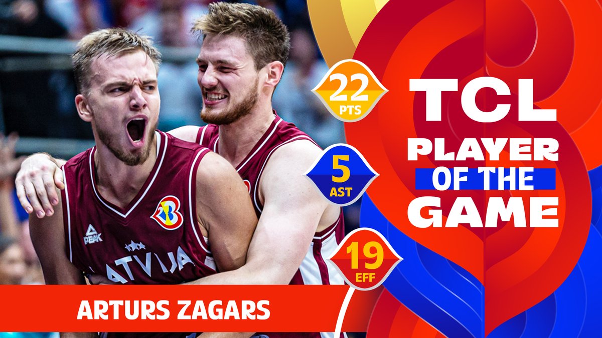 🇱🇻 Arturs Zagars with the game of his LIFE: 📊 22 PTS 5 AST 2 STL to lead Latvia to historic win over France! #FIBAWC x #InspireGreatness