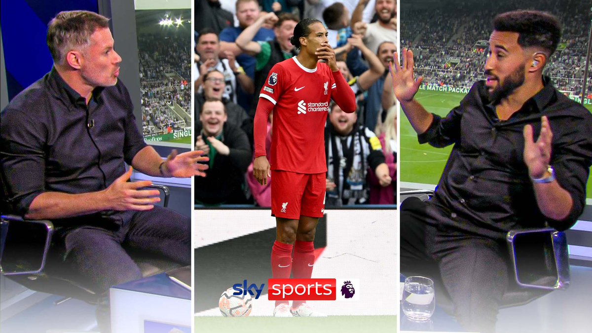 "You can't just go around swiping strikers" The Super Sunday panel argue over Virgil van Dijk's red card 🟥😠
