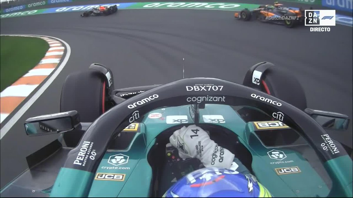 LA OBRA MAESTRA de Fernando Alonso en la salida de Zandvoort 🎩 Magic en estado puro 🤩✨ #DutchDAZNF1 🇳🇱