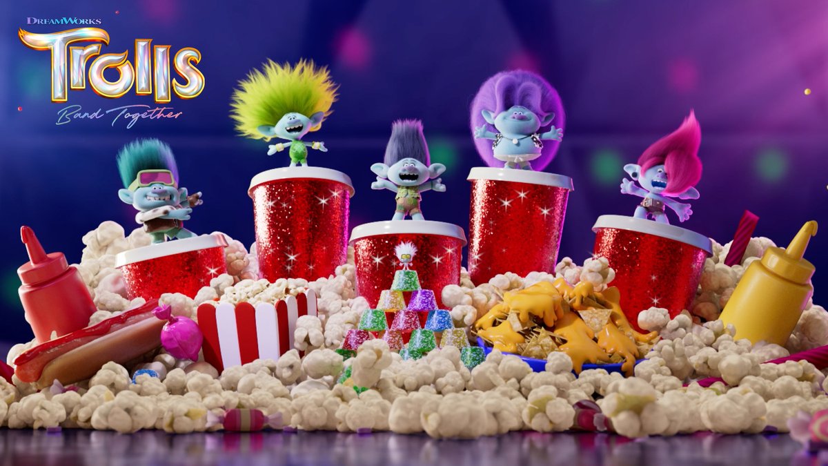 #NationalCinemaDay essentials include: - #DreamWorksTrolls - BroZone - The Ultimate Combo - SPRINKLES!!!!