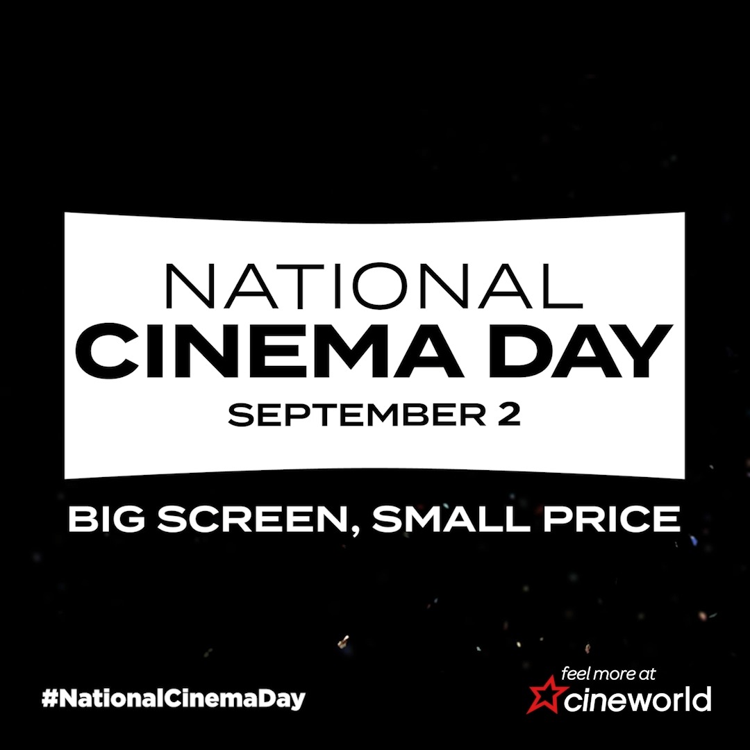 #NationalCinemaDay is back! £3 tickets all day, all films, including IMAX, 4DX, ScreenX & Superscreen on September 2. 📽 Plus, treat yourself to our National Cinema Day Special with a regular popcorn & soft drink for just £4! 🍿🥤 Book now 🎟👉