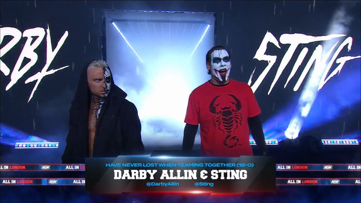 It's time to SEEK & DESTROY as Sting & Darby Allin make their way to the ring! Order #AEWAllIn LIVE on PPV right now! 🇺🇸: 🔗 DARBY ALLIN | Sting
