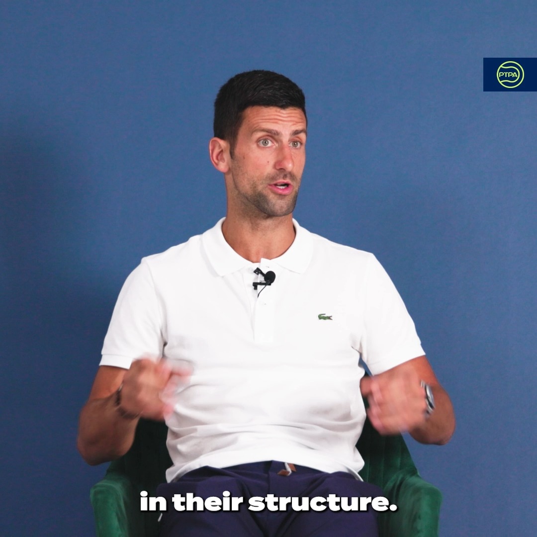The PTPA is the only organization that is 100% focused on players' best interests. Hear more from Novak Djokovic on our role in the structure of tennis. ๐๐จ๐จ๐ค ๐จ๐ฎ๐ญ ๐๐จ๐ซ ๐ฆ๐จ๐ซ๐ ๐๐ซ๐จ๐ฆ ๐ญ๐ก๐ข๐ฌ ๐ข๐ง๐ญ๐๐ซ๐ฏ๐ข๐๐ฐ ๐ข๐ง ๐ญ๐ก๐ ๐๐จ๐ฆ๐ข๐ง๐ ๐ฐ๐๐๐ค๐ฌ!