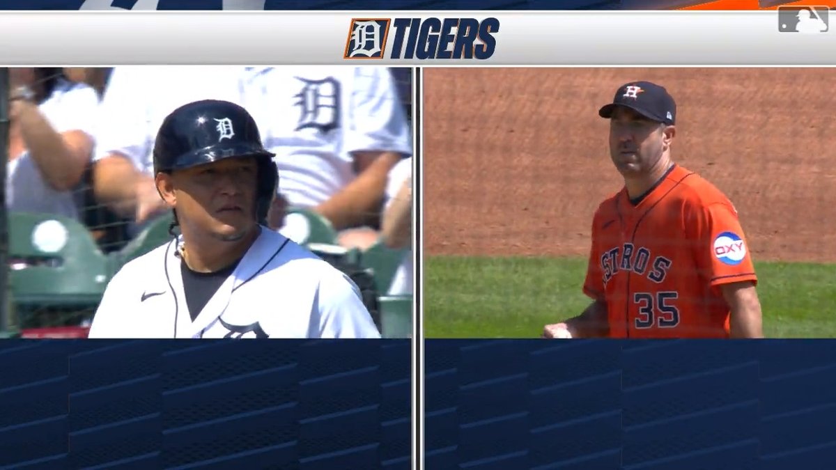 Two legends — and former teammates — show respect on the field one last time 🧢 Justin Verlander 🤝 Miguel Cabrera 🎥 @LasMayores