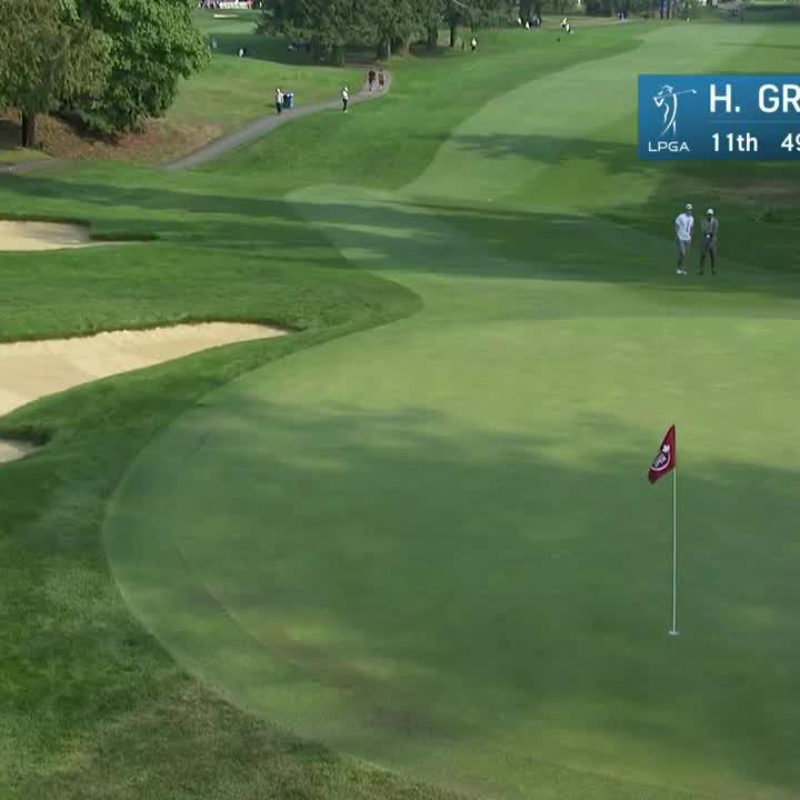 YES SHE DID! 💪 Hannah Green with an eagle from the bunker!