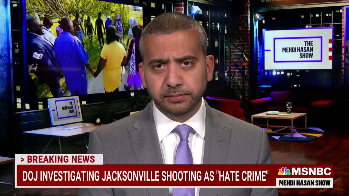 "Tonight, this brown Muslim is asking the white conservative community to do the same: get your house in order, crack down on the hate preachers... condemn the right of white supremacist ideology." From my MSNBC monologue, on the terror in Jacksonville: